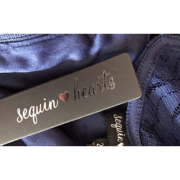 SEQUIN HEARTS Long Sleeve Lace Party Top NWT Plus Size 22 - Picture 6 of 9